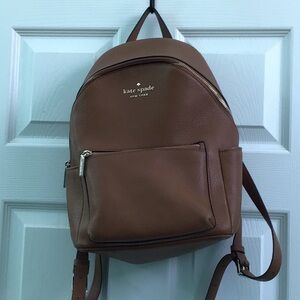 Kate Spade Brown Leather Backpack